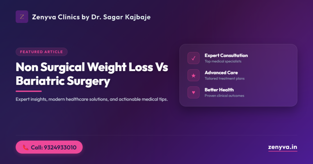 non surgical weight loss vs bariatric surgery