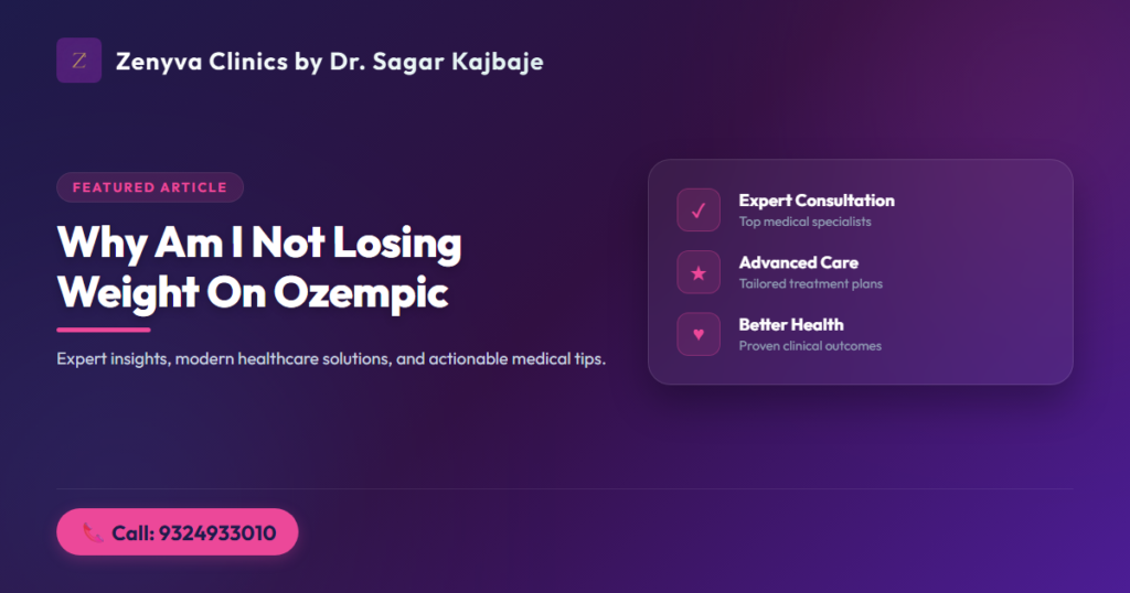 why am i not losing weight on ozempic